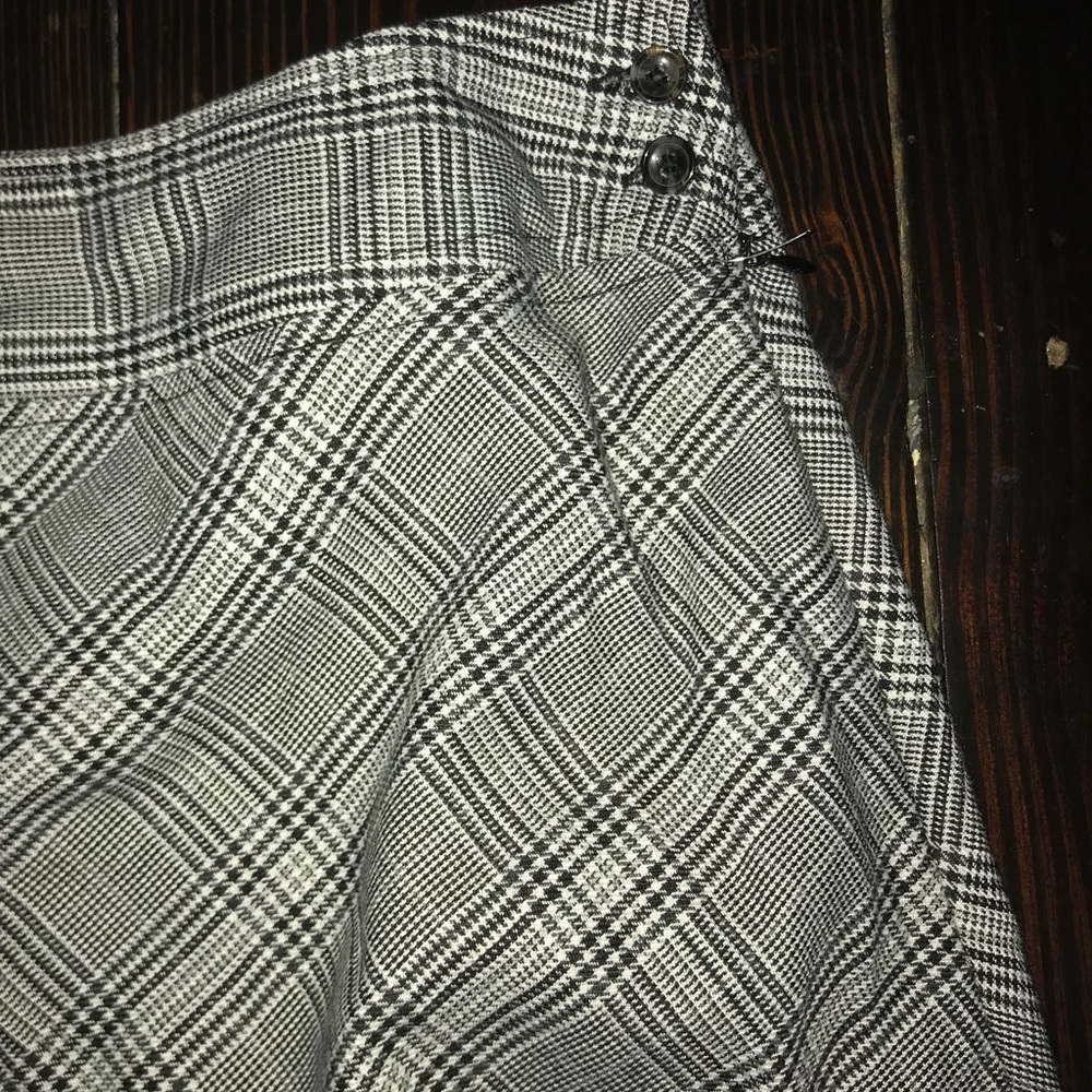 Plaid long skirt